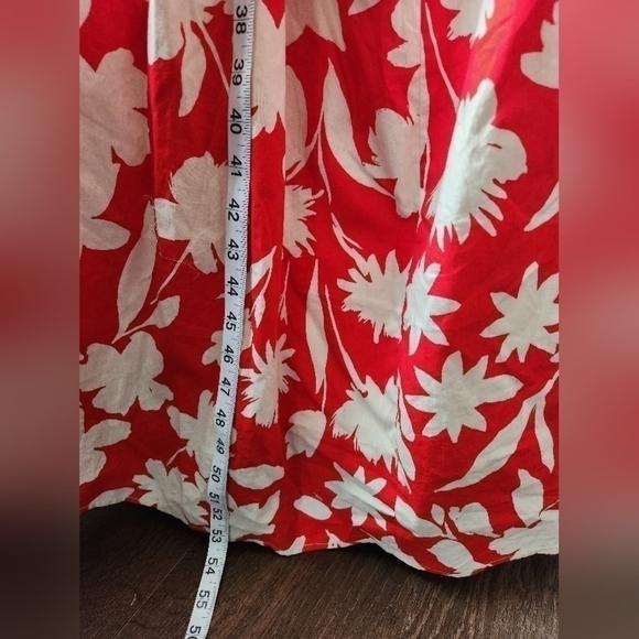 Moon River Women's Side tie, Cut-out Floral Print Tiered Shirred Dress. … - Picture 8 of 16